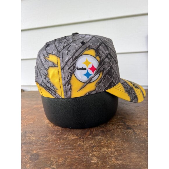 Pittsburgh Steelers Ghost Camo Adjustable Snapback Hat Unisex Sports Fan Cap X3 - Picture 3 of 5